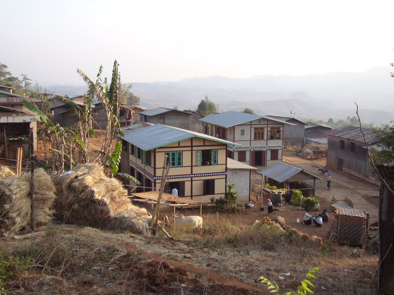 THE hill-tribe village.